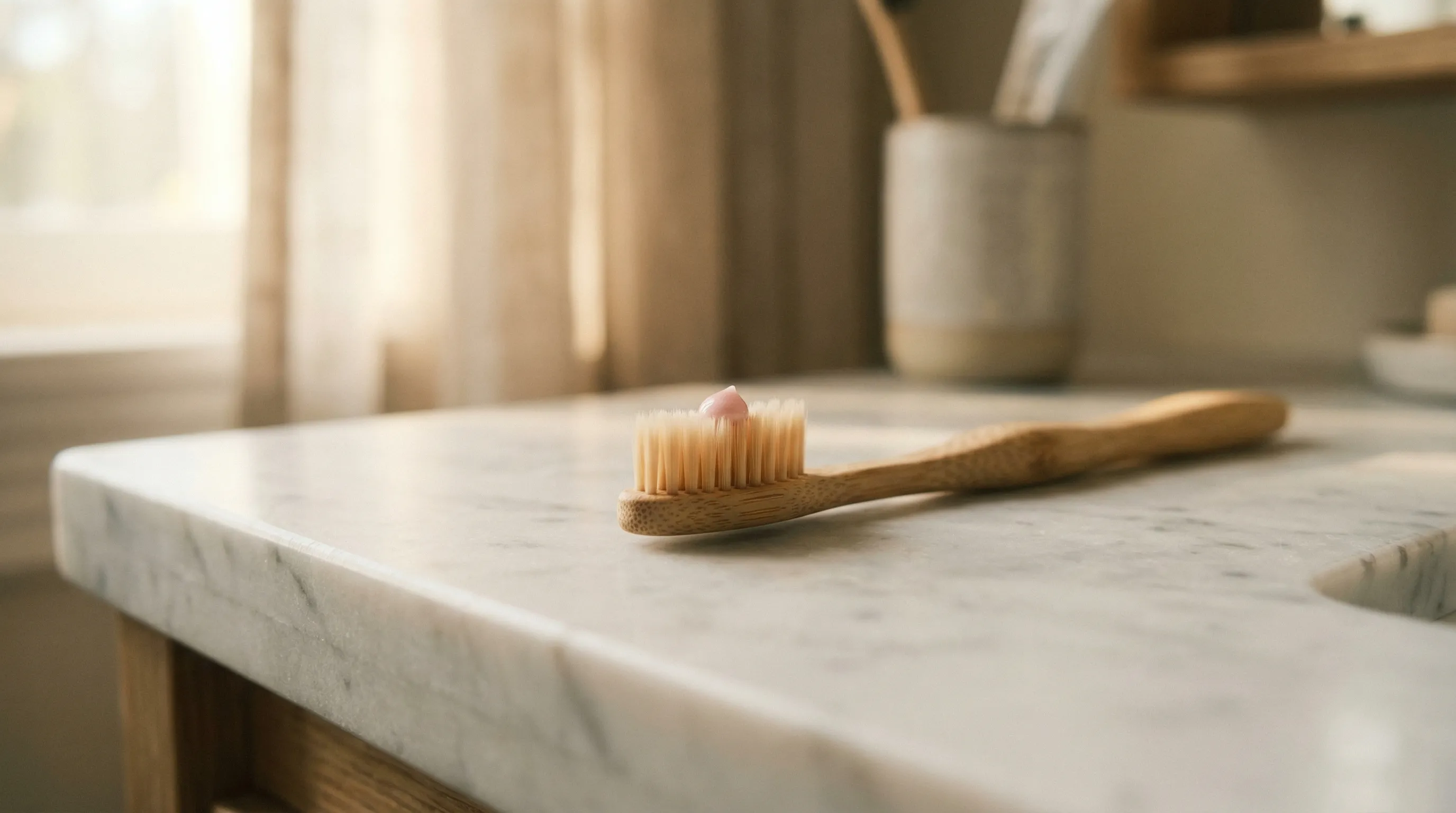 Comparison of yellow and white teeth showing causes of discoloration