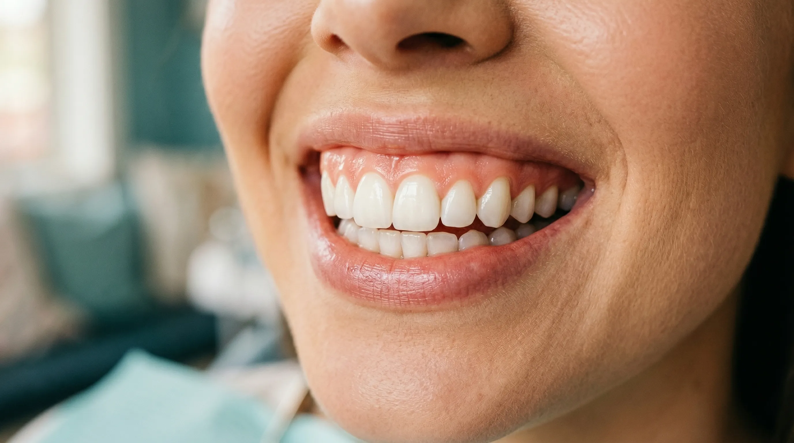 Person experiencing tooth sensitivity while eating ice cream